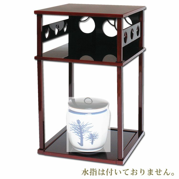 茶道具 棚（たな） 壺々透二重棚 溜真塗 而妙斎好写 中村宗悦