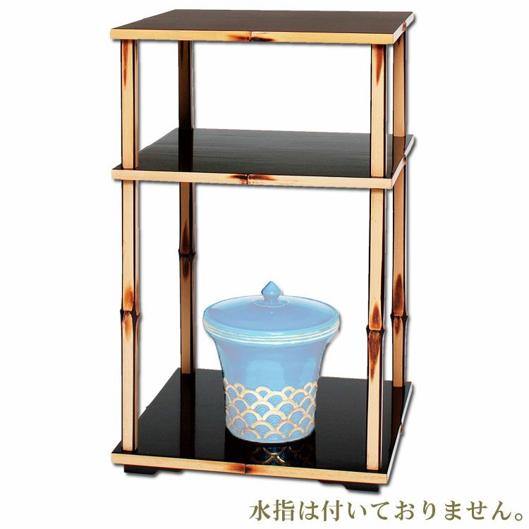未使用 茶道具 中村宗悦造 更好棚 玄々斎好写 二重棚 爪紅 組み立式 紙箱 未使用 茶道具 中村宗悦造 更好棚 玄々斎好写 二重棚 爪紅