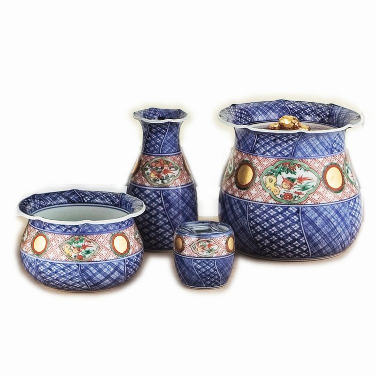 【お値段相談可】茶道具　皆具　赤絵　祥端　砂金袋　高野昭阿弥 茶道具 皆具（かいぐ） 皆具 赤絵 祥端 砂金袋 高野昭阿弥