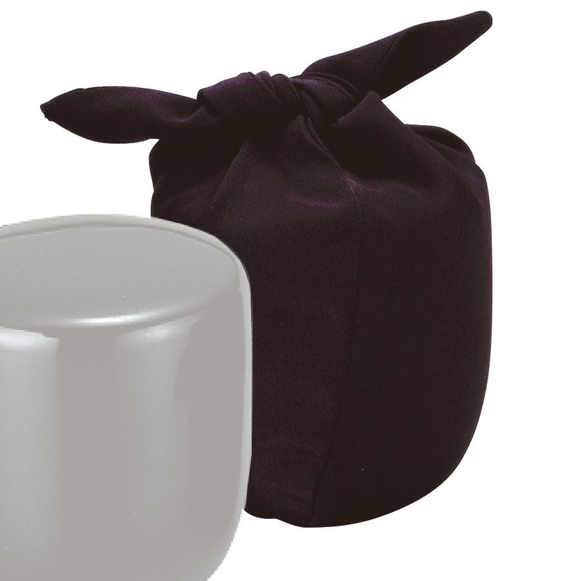 ○【茶道具】古裂 大津袋 紫系 無地｜仕覆・数寄屋袋｜箱付 美品