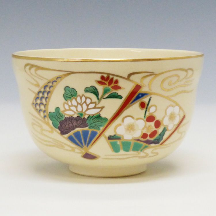 茶道具 数茶碗（かずちゃわん） 数茶碗 扇面流水 ５客 宮地英香 抹茶茶碗は茶の湯文化である表千家・裏千家の茶道具や抹茶を専門に扱う千紀園（せんきえん）が通販で販売しています。茶会また初心者向けのお稽古用にご利用いただける抹茶碗です。贈り物・ギフトにも人気です。