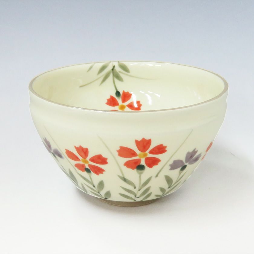 茶道具 小茶碗(こちゃわん） 小茶碗 撫子 加藤忠泉 抹茶茶碗は茶の湯文化である表千家・裏千家の茶道具や抹茶を専門に扱う千紀園（せんきえん）が通販で販売しています。茶会また初心者向けのお稽古用にご利用いただける抹茶碗です。贈り物・ギフトにも人気です。