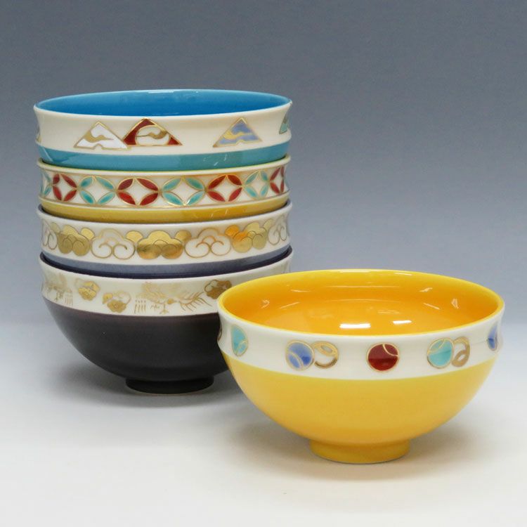 茶道具 数茶碗（かずちゃわん） 数茶碗 交趾 五色 ５客 中村翠嵐 抹茶茶碗は茶の湯文化である表千家・裏千家の茶道具や抹茶を専門に扱う千紀園（せんきえん）が通販で販売しています。茶会また初心者向けのお稽古用にご利用いただける抹茶碗です。贈り物・ギフトにも人気です。