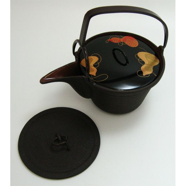 茶道具 燗鍋（かんなべ）・銚子（ちょうし） 銚子 瓢蒔絵 (替蓋付) 文映