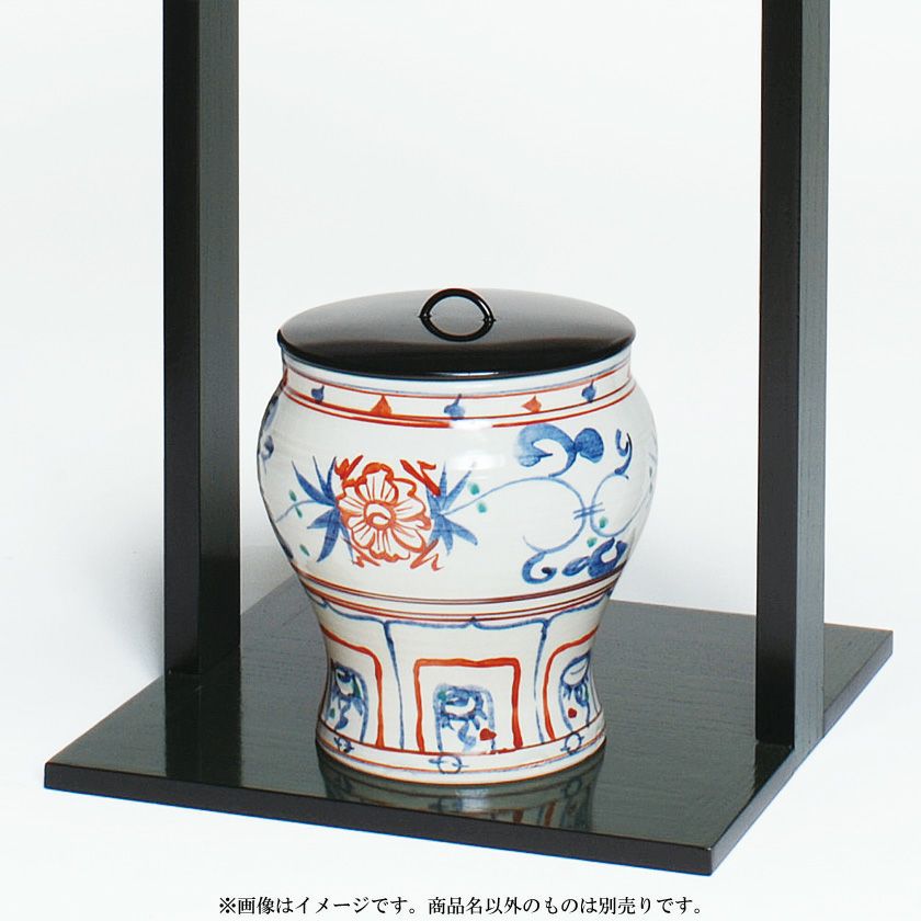 安南。水指。 茶道具 水指（水差・みずさし） 水指 紅安南 黒石窯