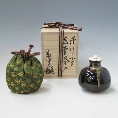 茶道具　お茶入れ　名：銀千鳥 茶道具 お茶入れ 名：銀千鳥