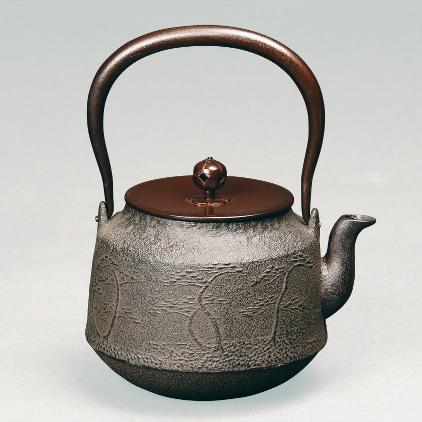R652 茶釜 『釜師 菊地政光造』『雲龍釜』 紙箱 茶道具 （菊地政光 