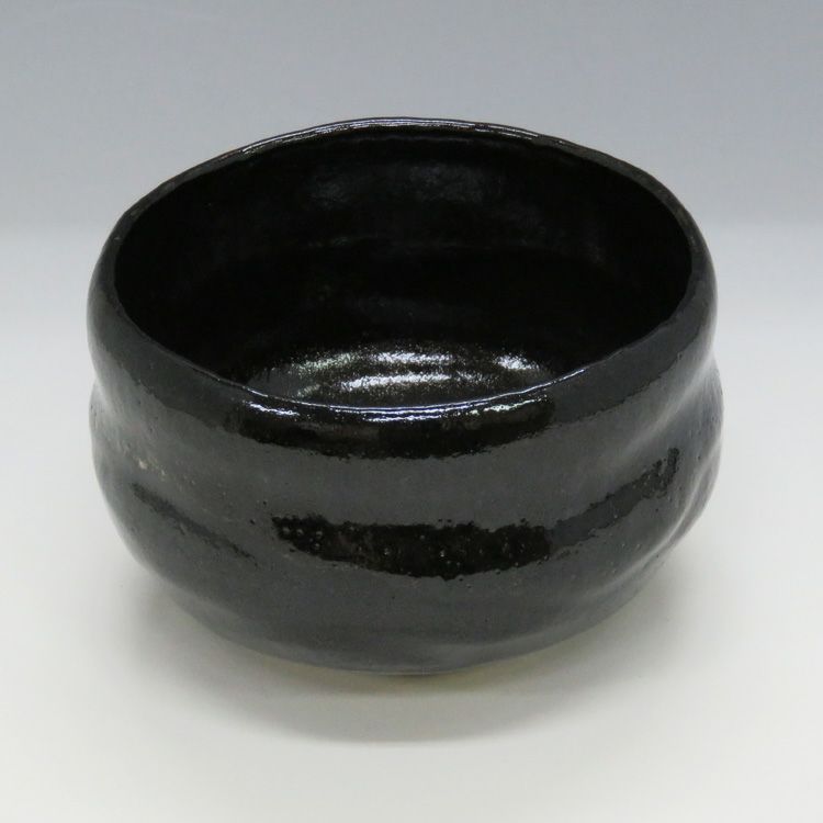 茶道具 茶碗 黒楽 幕釉 昭楽