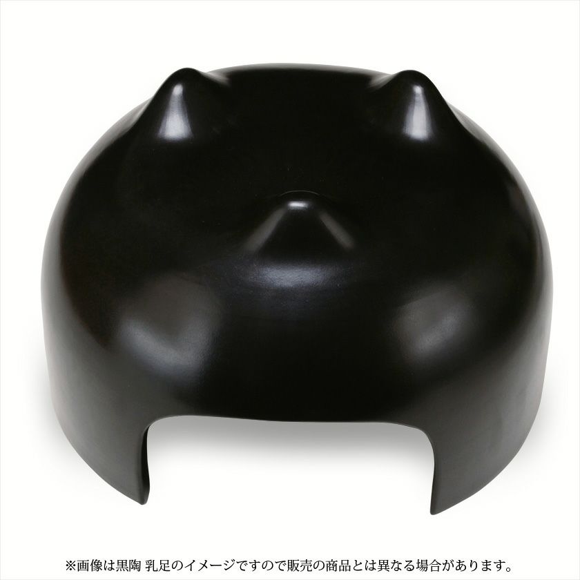 茶道具 風炉（ふろ） 黒陶・乳足 面取風炉 尺〇 蒲池窯