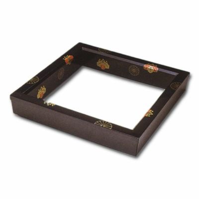 茶道具　　炉縁　高台寺蒔絵 茶道具 炉縁（ろぶち） 炉縁 黒塗 ツヤ消 高台寺蒔絵 中村 宗悦