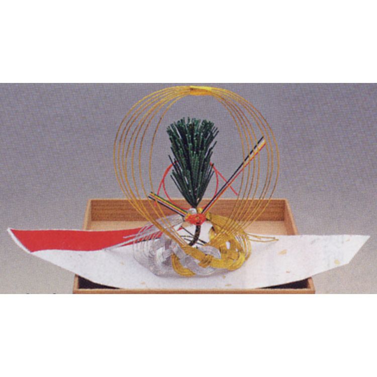 みかん　水引パーツ　市松 茶道具 水引飾り 根引松（根曳松） （敷紙付） ○商品名以外の