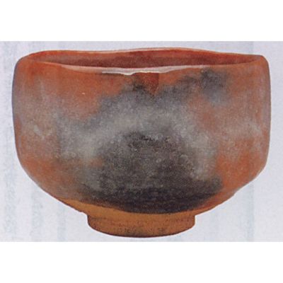 天目台 二代 玉藻 赤楽（通販販売【茶道具】 嶋台茶碗 *玉藻窯