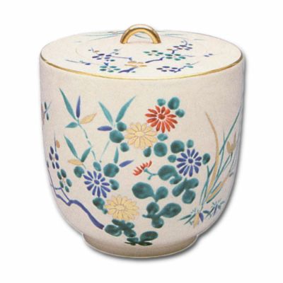 茶道具  清水焼 静水唐草 水注 93d6e9fbdc2eb659595f177f7c4390