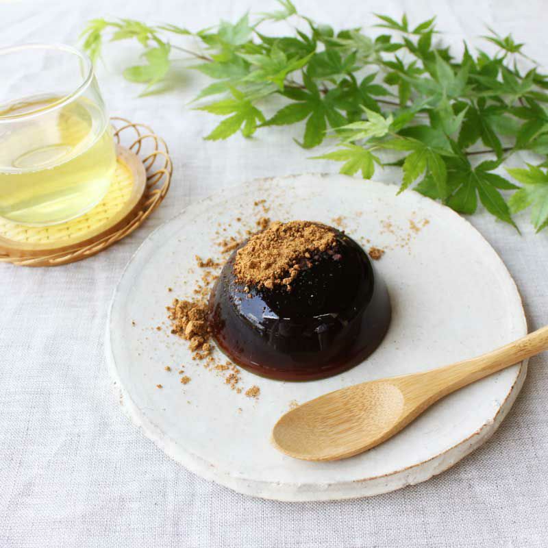 老舗茶舗のひやひやスイーツセット 宇治抹茶ゼリー2個 黒わらび餅4個