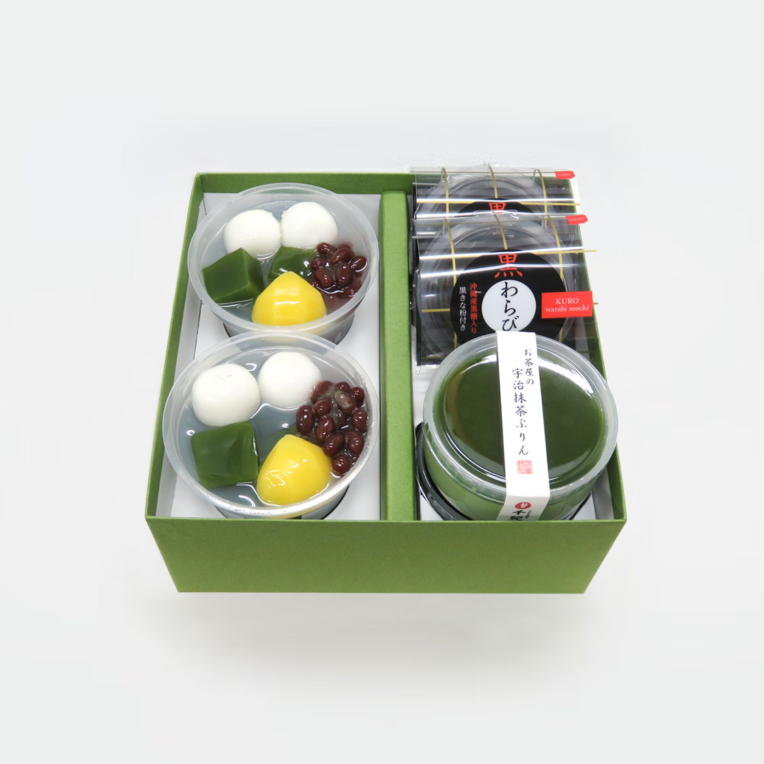 千紀園（せんきえん）の老舗茶舗のひやひやスイーツセット3種6個詰合せ