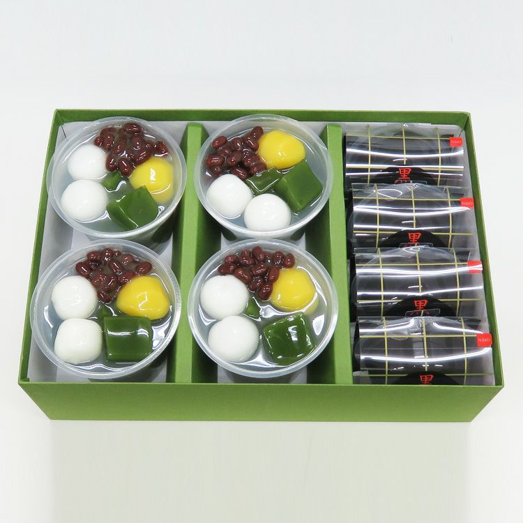 千紀園（せんきえん）の老舗茶舗のひやひやスイーツセット 2種8個
