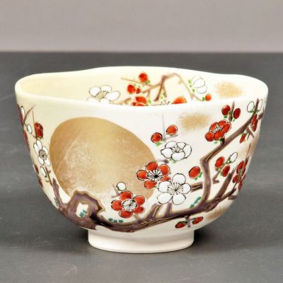 茶道具　梅茶碗 天目茶碗 2月（梅）【Cross-border e-commerce not allowed