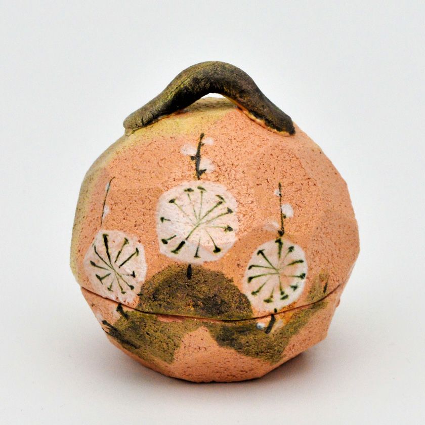 昭楽作 乾山槍梅 香合 茶道具 とりはずせ