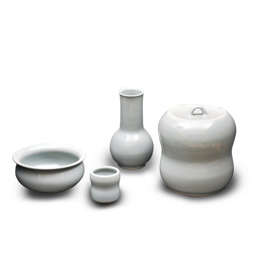 2447 茶道具 皆具 飛青磁 鼓形 横山瑞祥作 茶道具 皆具（かいぐ） 皆具 青磁 瓢型 横山 瑞祥 作 | 千年の香り 千紀園
