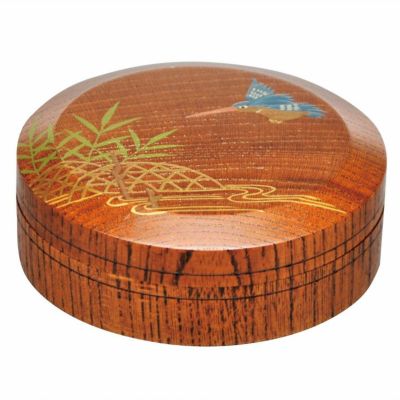 秋平造　線筋欅香合　共箱　茶道具　香合　欅　骨董 Amazon.co.jp: 秋平造 線筋欅香合 共箱 茶道具 香合 欅 骨董