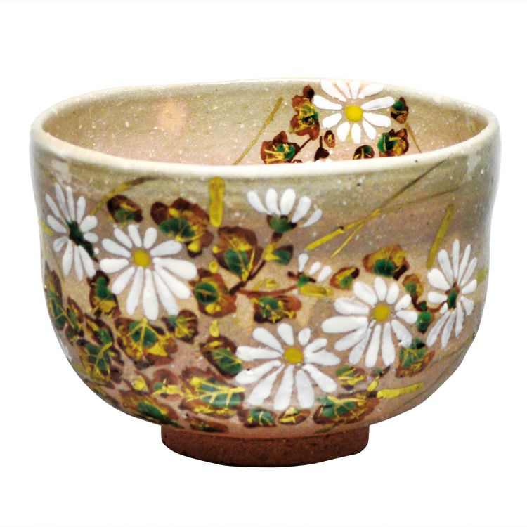 茶道具 抹茶茶碗（まっちゃちゃわん） 茶碗 乾山 菊 山岡 善高 抹茶茶碗は茶の湯文化である表千家・裏千家の茶道具や抹茶を専門に扱う千紀園（せんきえん）が通販で販売しています。茶会また初心者向けのお稽古用にご利用いただける抹茶碗です。贈り物・ギフトにも人気です。