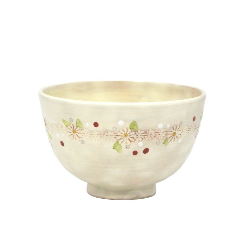 茶道具 抹茶茶碗（まっちゃちゃわん） 茶碗 粉引 クリスマスリース 清和窯 抹茶茶碗は茶の湯文化である表千家・裏千家の茶道具や抹茶を専門に扱う千紀園（せんきえん）が通販で販売しています。茶会また初心者向けのお稽古用にご利用いただける抹茶碗です。贈り物・ギフトにも人気です。