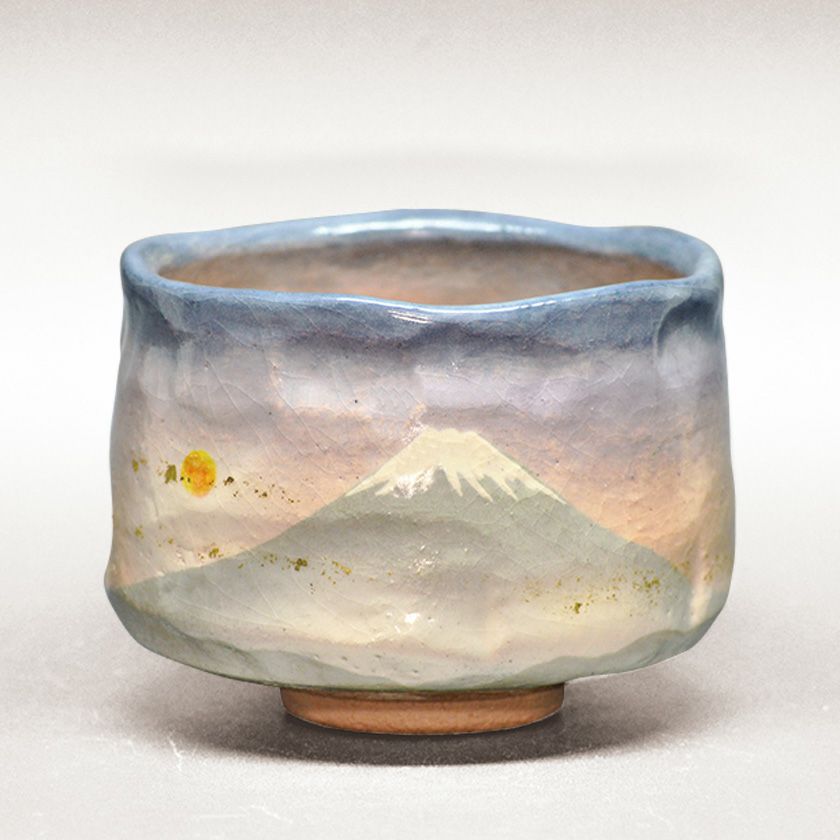 吉村楽入 鉄仙 鉄線 抹茶茶碗 新品未使用品 共箱 共布 茶道具 赤楽 花兎紋茶碗 (共箱)二代 吉村楽入 - 茶道具販売 栗林園