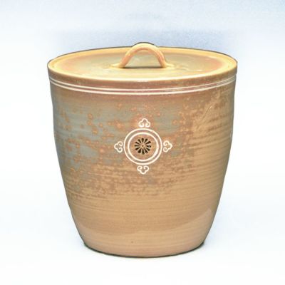 不染斎書付　清水茂生作　御本写　狂言袴　水指　共箱　茶道具 不染斎書付 清水茂生作 御本写 狂言袴 水指 共箱 茶道具