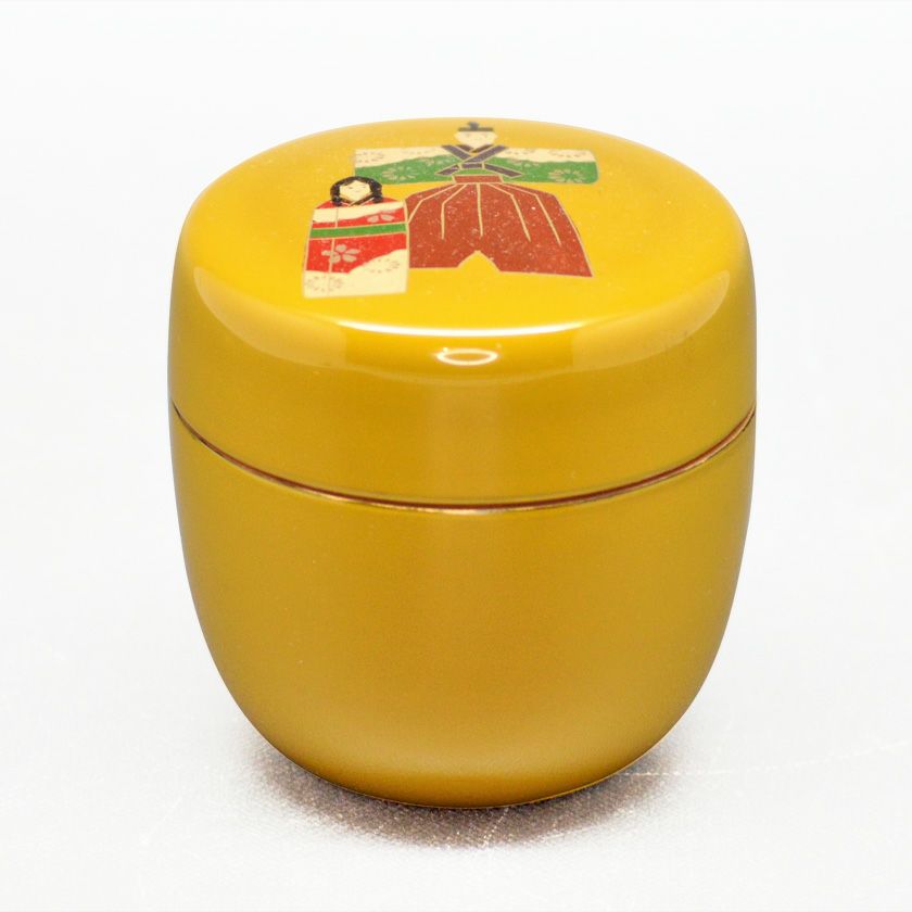 【値下げ】【茶道具】　棗 立雛蒔絵 茶道具 春の野蒔絵大棗（了々斎好写 宗景作） : 茶道具春日園ヤフー店