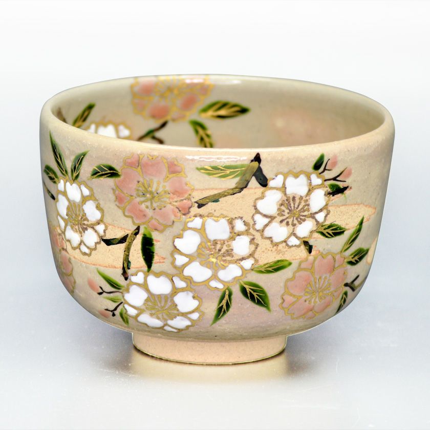 茶道具 抹茶茶碗（まっちゃちゃわん） 茶碗 乾山 桜 中村 与平 抹茶茶碗は茶の湯文化である表千家・裏千家の茶道具や抹茶を専門に扱う千紀園（せんきえん）が通販で販売しています。茶会また初心者向けのお稽古用にご利用いただける抹茶碗です。贈り物・ギフトにも人気です。