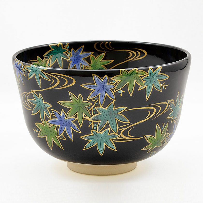 茶道具 抹茶茶碗（まっちゃちゃわん） 黒釉茶碗 青楓 相模 竜泉 抹茶茶碗は茶の湯文化である表千家・裏千家の茶道具や抹茶を専門に扱う千紀園（せんきえん）が通販で販売しています。茶会また初心者向けのお稽古用にご利用いただける抹茶碗です。贈り物・ギフトにも人気です。