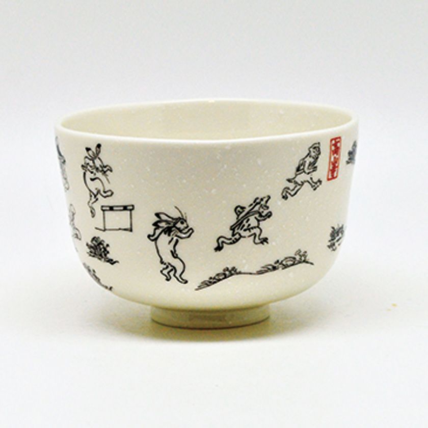 茶道具 抹茶茶碗（まっちゃちゃわん） 茶碗 スポーツ鳥獣戯画 陸上 花月窯 抹茶茶碗は茶の湯文化である表千家・裏千家の茶道具や抹茶を専門に扱う千紀園（せんきえん）が通販で販売しています。茶会また初心者向けのお稽古用にご利用いただける抹茶碗です。贈り物・ギフトにも人気です。