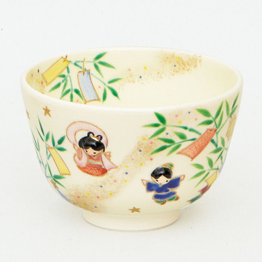 茶道具 抹茶茶碗（まっちゃちゃわん） 茶碗 仁清 七夕（◯付