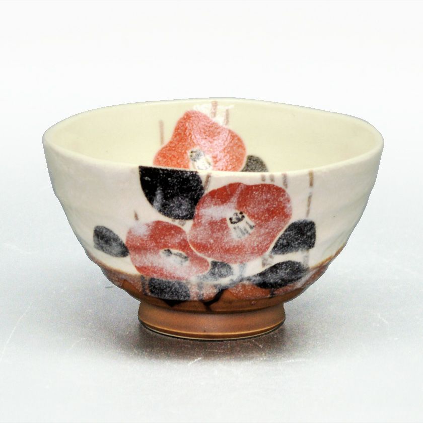 茶道具 抹茶茶碗（まっちゃちゃわん） 利休茶碗 椿 豊窯 抹茶茶碗は茶の湯文化である表千家・裏千家の茶道具や抹茶を専門に扱う千紀園（せんきえん）が通販で販売しています。茶会また初心者向けのお稽古用にご利用いただける抹茶碗です。贈り物・ギフトにも人気です。