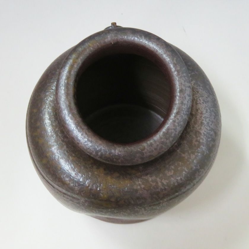 茶道具 花入（はないれ） 蹲花入（うずくまる） 備前 陶峰