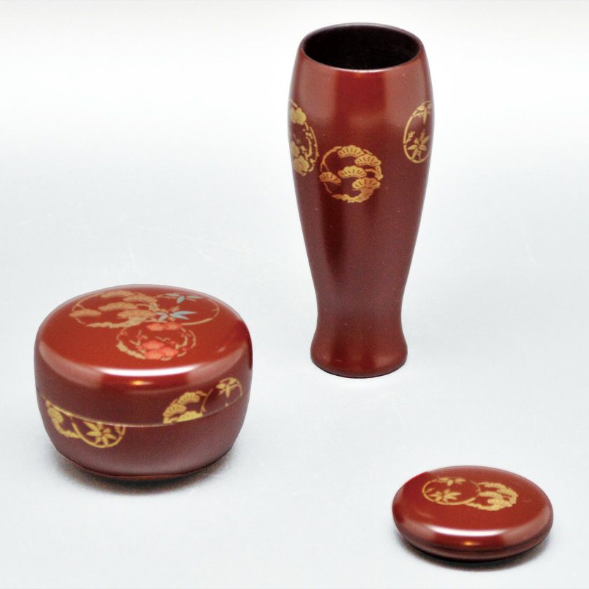 茶道具　棗　庄林表利　切箔曲物茶器 建仁寺　益州書付 Amazon.co.jp: 茶道具 棗 庄林表利 切箔曲物茶器 建仁寺 益州