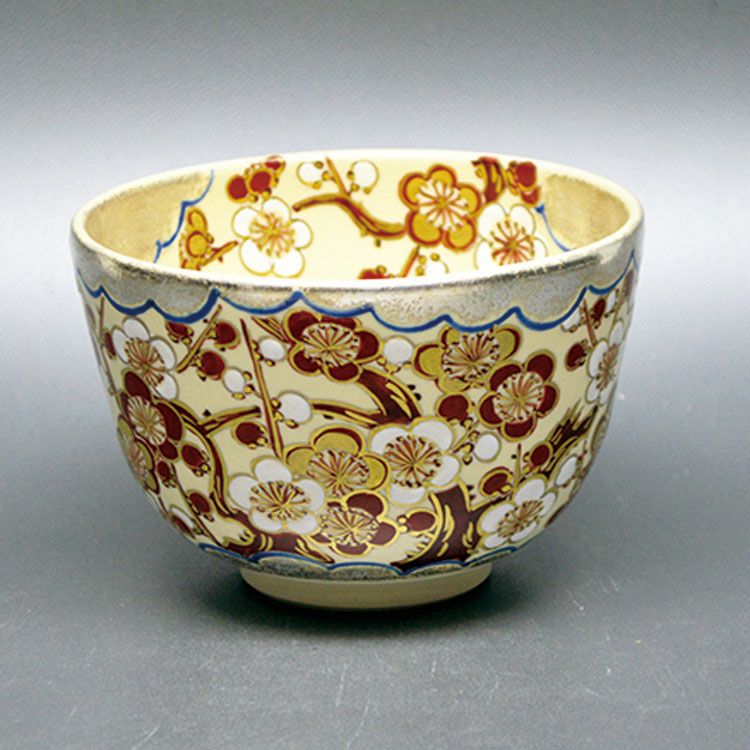 抹茶茶碗（まっちゃちゃわん） 茶碗　仁清 銀雲 梅 水出 宋絢 作 抹茶茶碗は茶の湯文化である表千家・裏千家の茶道具や抹茶を専門に扱う千紀園（せんきえん）が通販で販売しています。茶会また初心者向けのお稽古用にご利用いただける抹茶碗です。贈り物・ギフトにも人気です。