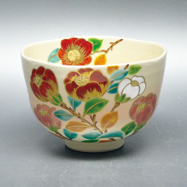 茶道具 抹茶茶碗（まっちゃちゃわん） 茶碗　御本 椿 伊坂 清香 作 抹茶茶碗は茶の湯文化である表千家・裏千家の茶道具や抹茶を専門に扱う千紀園（せんきえん）が通販で販売しています。茶会また初心者向けのお稽古用にご利用いただける抹茶碗です。贈り物・ギフトにも人気です。