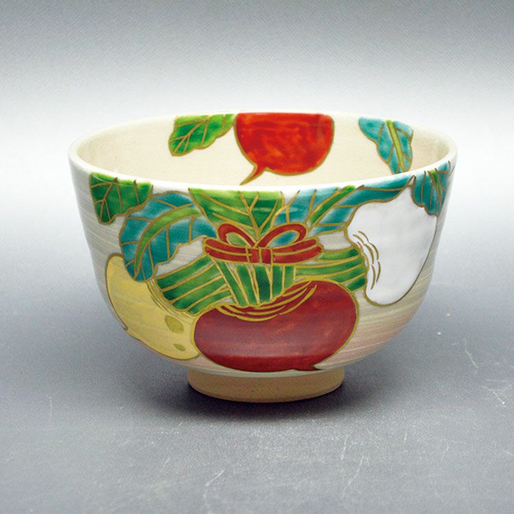 茶道具 抹茶茶碗（まっちゃちゃわん） 茶碗　刷毛目 紅白蕪 中山 喜白 作 抹茶茶碗は茶の湯文化である表千家・裏千家の茶道具や抹茶を専門に扱う千紀園（せんきえん）が通販で販売しています。茶会また初心者向けのお稽古用にご利用いただける抹茶碗です。贈り物・ギフトにも人気です。