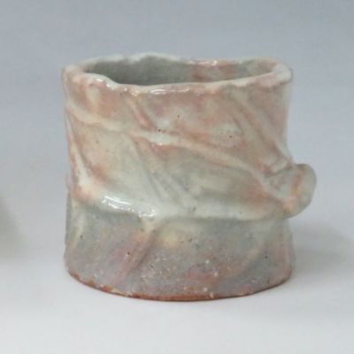 萩焼き 茶道 蓋置 香合（茶碗 萩焼(十文字高台）、浦 裕作
