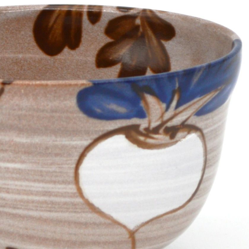 茶道具 抹茶茶碗（まっちゃちゃわん） 乾山風　大根・蕪 宮地 英香 抹茶茶碗は茶の湯文化である表千家・裏千家の茶道具や抹茶を専門に扱う千紀園（せんきえん）が通販で販売しています。茶会また初心者向けのお稽古用にご利用いただける抹茶碗です。贈り物・ギフトにも人気です。