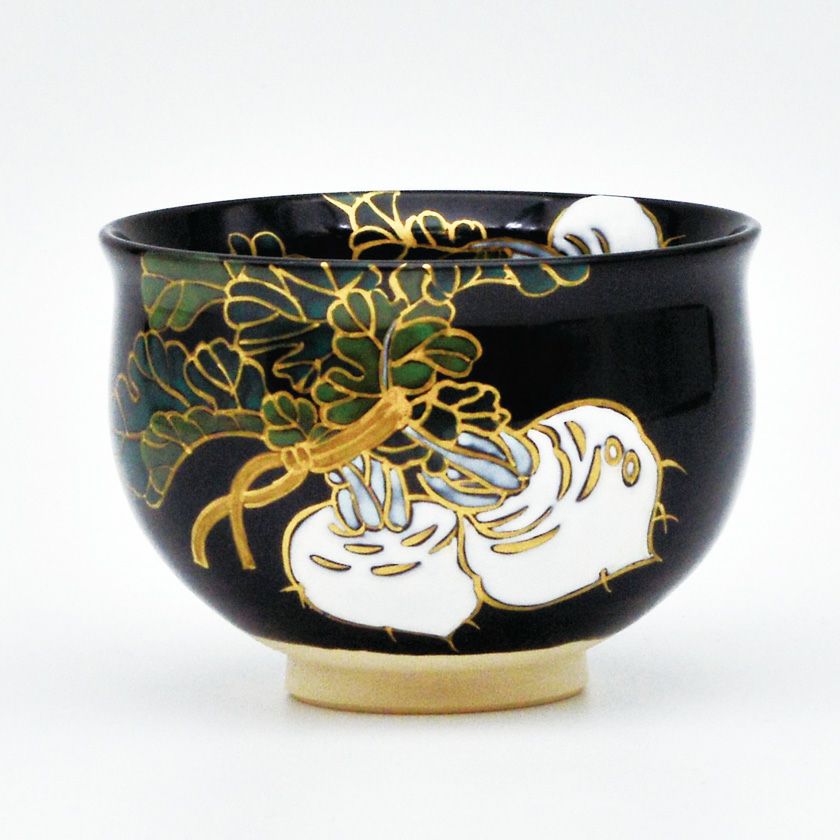 茶道具 抹茶茶碗（まっちゃちゃわん） 茶碗 黒仁清 蕪 水出 宋絢 抹茶茶碗は茶の湯文化である表千家・裏千家の茶道具や抹茶を専門に扱う千紀園（せんきえん）が通販で販売しています。茶会また初心者向けのお稽古用にご利用いただける抹茶碗です。贈り物・ギフトにも人気です。