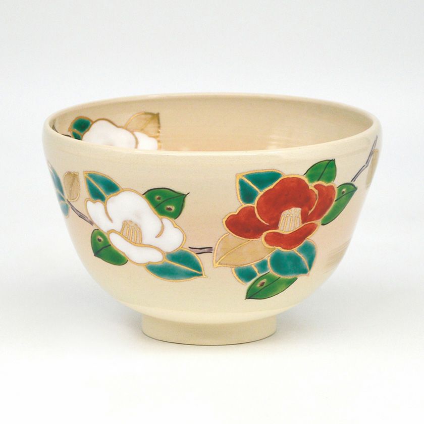 茶道具 抹茶茶碗（まっちゃちゃわん） 茶碗 御本 寒椿 中村 与平