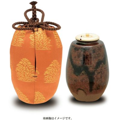 茶道具　瀬戸焼　茶入　仕覆・時代箱付　M　R8633 楽天市場】加藤錦雄造 瀬戸茶入 仕覆 正法寺緞子 共箱 古瀬戸写