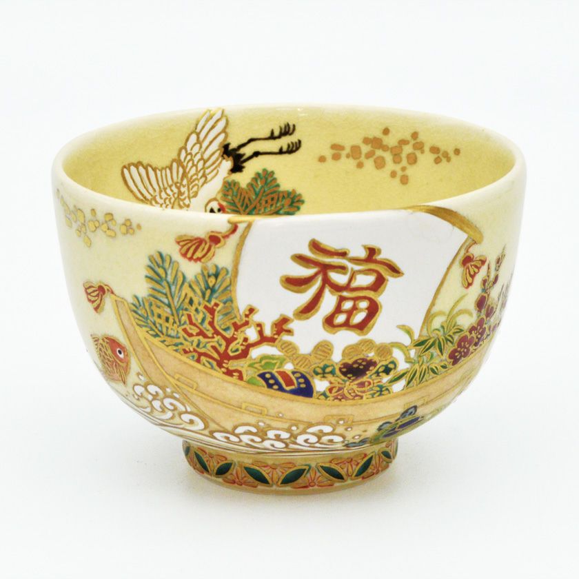 茶道具 抹茶茶碗（まっちゃちゃわん） 茶碗 仁清 宝船 清閑寺窯 抹茶茶碗は茶の湯文化である表千家・裏千家の茶道具や抹茶を専門に扱う千紀園（せんきえん）が通販で販売しています。茶会また初心者向けのお稽古用にご利用いただける抹茶碗です。贈り物・ギフトにも人気です。