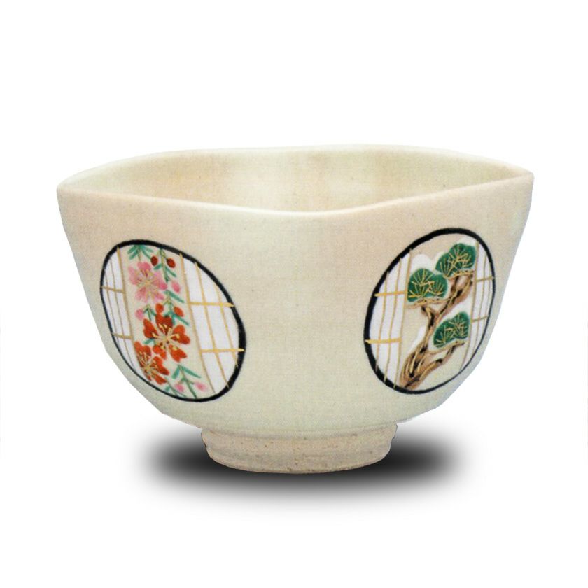 茶道具 抹茶茶碗（まっちゃちゃわん） 四方 窓の四季 茶碗 前田 瑞雲