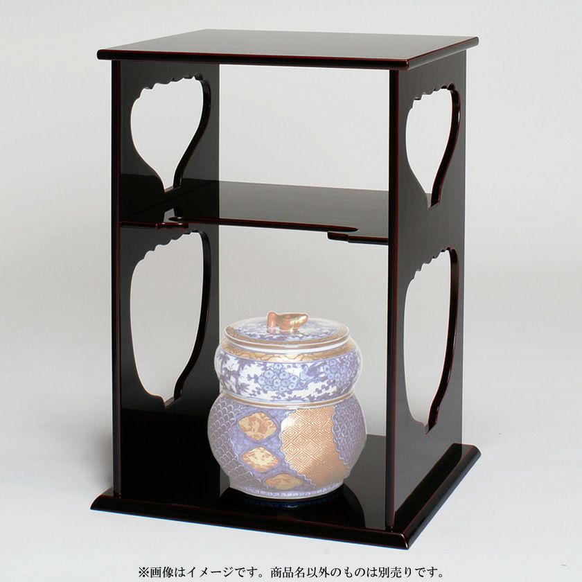 茶道具 三和棚 水指棚 裏千家 書付 美品(A209)（茶道具 棚（たな 