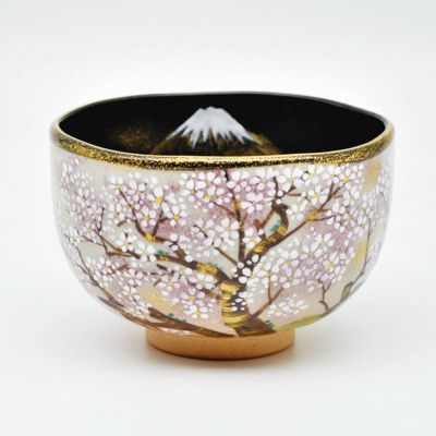 茶道具 抹茶茶碗（まっちゃちゃわん） 茶碗 乾山内黒 狩宿の下馬