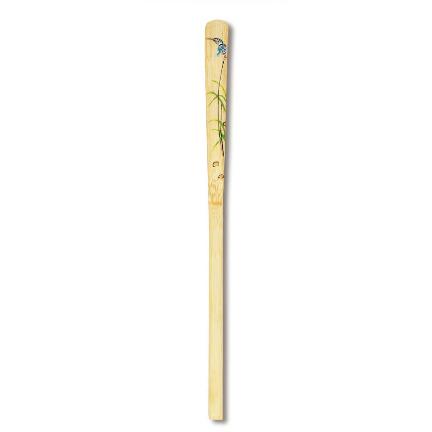 マンモス牙材茶杓 高級素材 白材 茶道具 煎茶 直径約18cm 重さ約