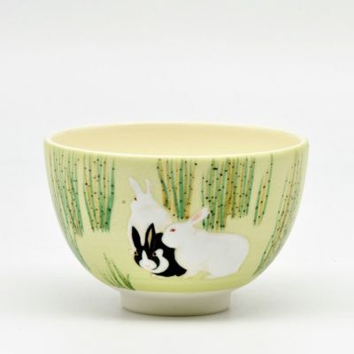 茶道具 抹茶茶碗（まっちゃちゃわん） 茶碗 応挙写 木賊兎（とくさ兎